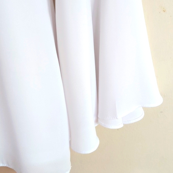 Lilly Pulitzer Amenna Flounce Sleeve Top in White 2 - Picture 8 of 16